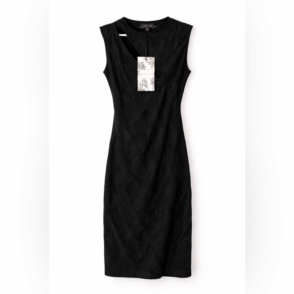 Sage + Fig Black Sleeveless Sheath Dress/Tunic